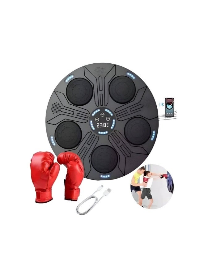 أكاليكس جهاز ملاكمة عالي المرونة بتقنية الرغوة، مزود بتقنية بلوتوث، 9 أوضاع تدريب، شاشة عرض LED - Image 1